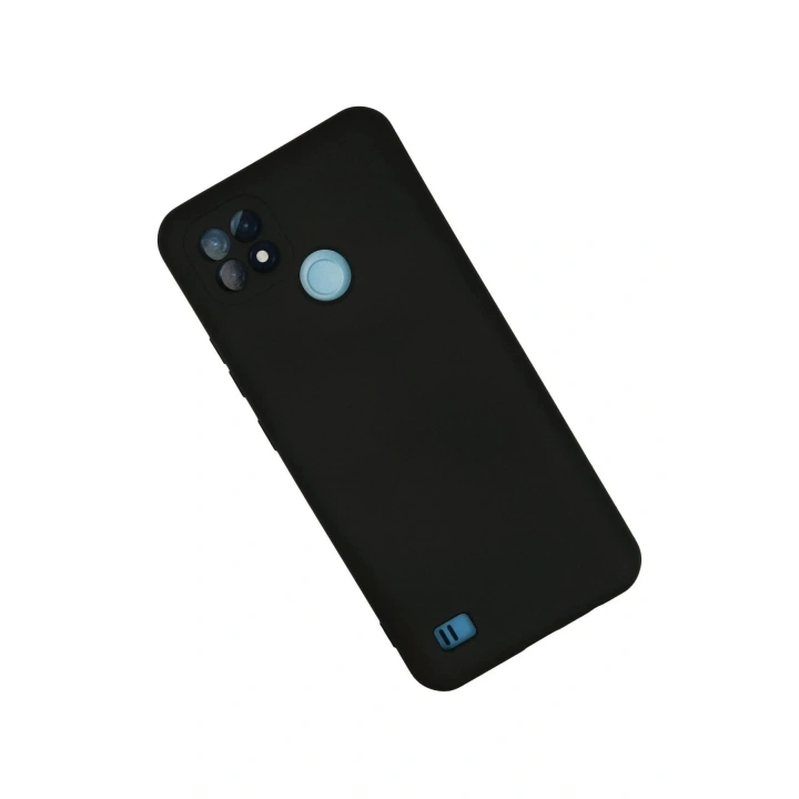 Mey İthalat®  Realme C21 Kılıf Nano içi Kadife Silikon - Siyah