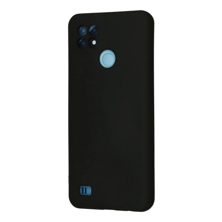 Mey İthalat®  Realme C21 Kılıf Nano içi Kadife Silikon - Siyah