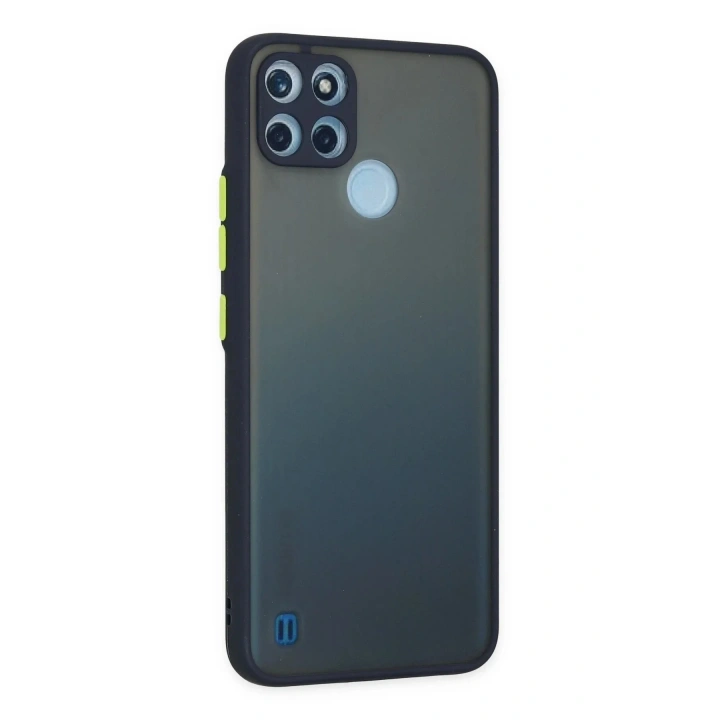 Mey İthalat®  Realme C21Y Kılıf Montreal Silikon Kapak - Lacivert