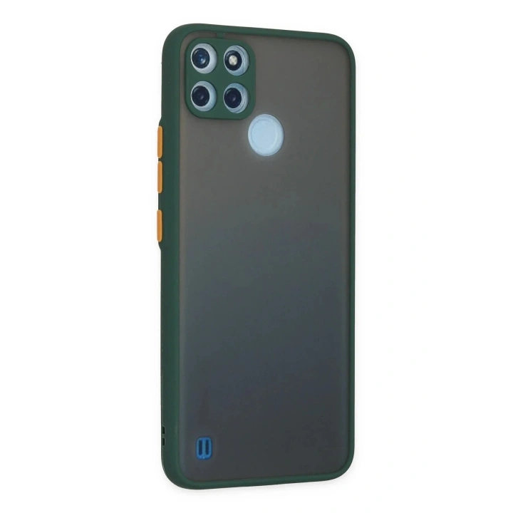 Mey İthalat®  Realme C21Y Kılıf Montreal Silikon Kapak - Yeşil