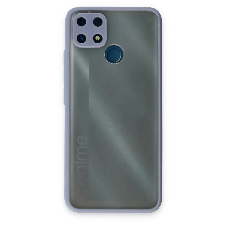 Mey İthalat®  Realme C25 Kılıf Montreal Silikon Kapak - Gri