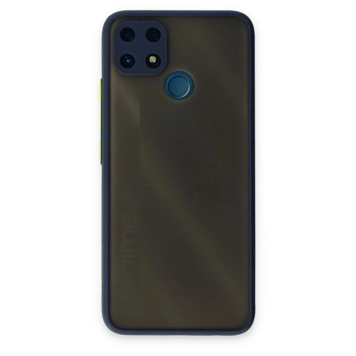 Mey İthalat®  Realme C25 Kılıf Montreal Silikon Kapak - Lacivert