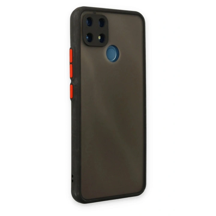 Mey İthalat®  Realme C25 Kılıf Montreal Silikon Kapak - Siyah