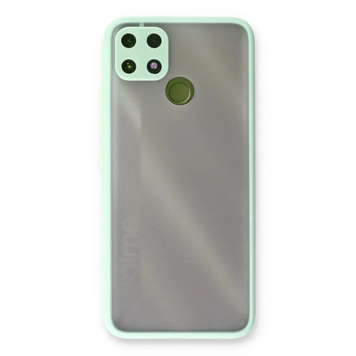 Mey İthalat®  Realme C25 Kılıf Montreal Silikon Kapak - Turkuaz