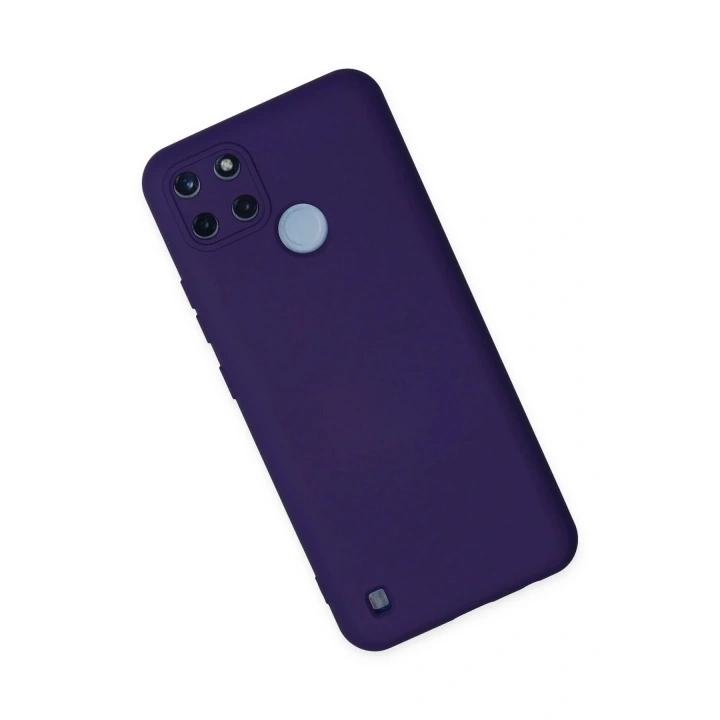 Mey İthalat®  Realme C25Y Kılıf Nano içi Kadife Silikon - Mor
