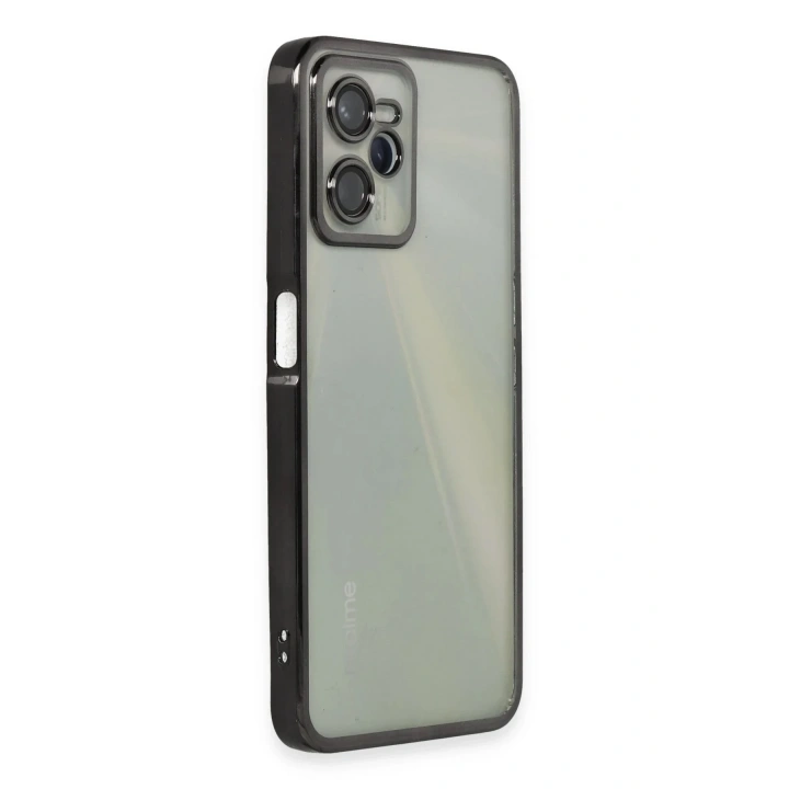 Mey İthalat®  Realme C35 Kılıf  Lensli Silikon - Siyah