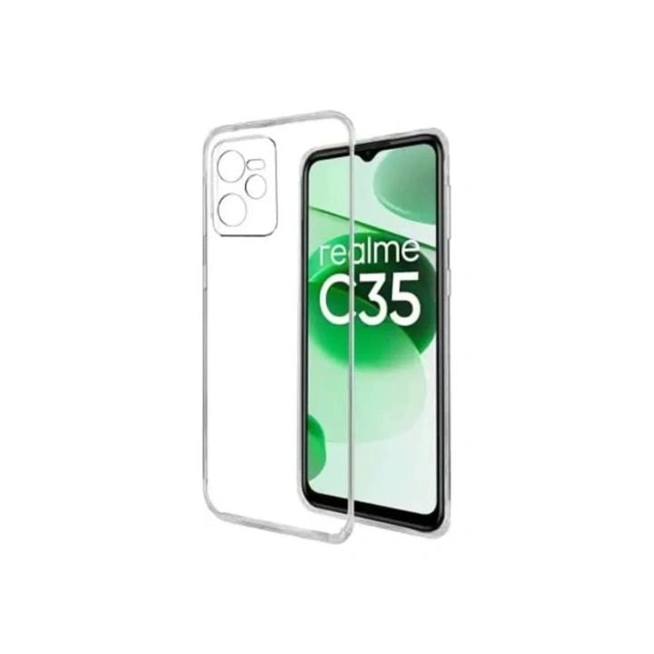 Mey İthalat®  Realme C35 Kılıf Lüx Şeffaf Silikon