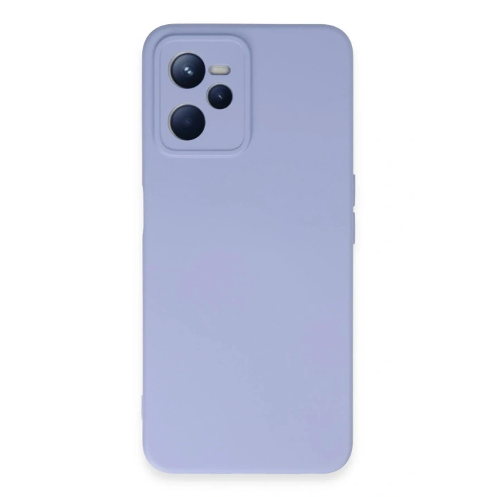 Mey İthalat®  Realme C35 Kılıf Nano içi Kadife Silikon - Lila
