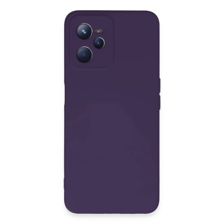 Mey İthalat®  Realme C35 Kılıf Nano içi Kadife Silikon - Mor