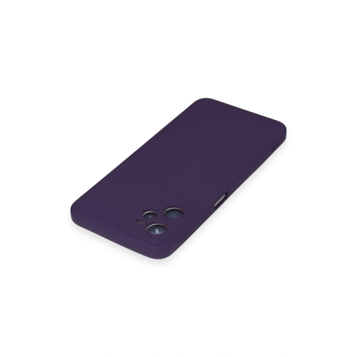 Mey İthalat®  Realme C35 Kılıf Nano içi Kadife Silikon - Mor