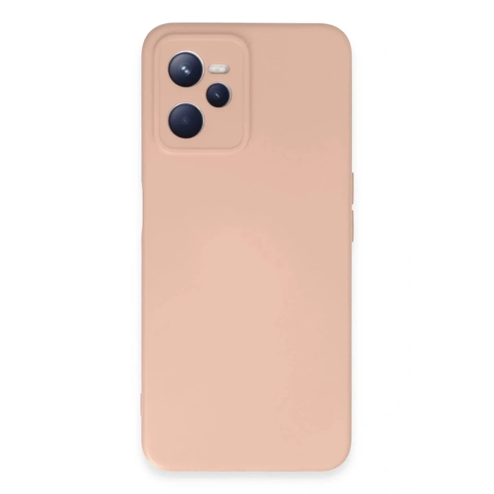 Mey İthalat®  Realme C35 Kılıf Nano içi Kadife Silikon - Pudra