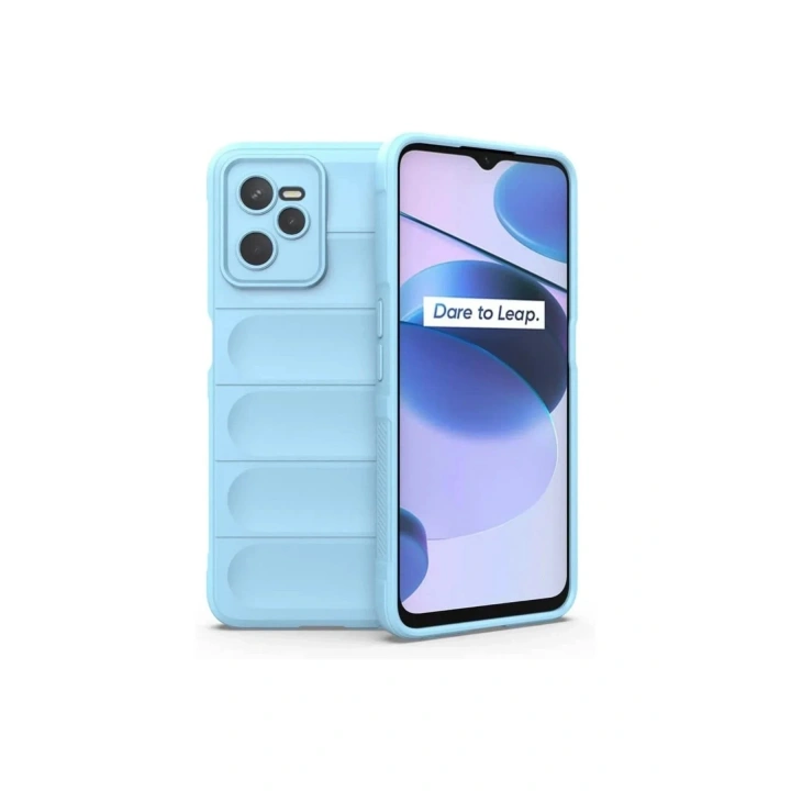 Mey İthalat®  Realme C35 Kılıf Optimum Silikon - Sky Blue