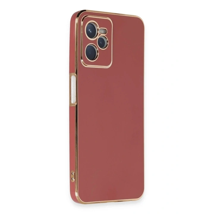 Mey İthalat®  Realme C35 Kılıf Volet Silikon - Kırmızı