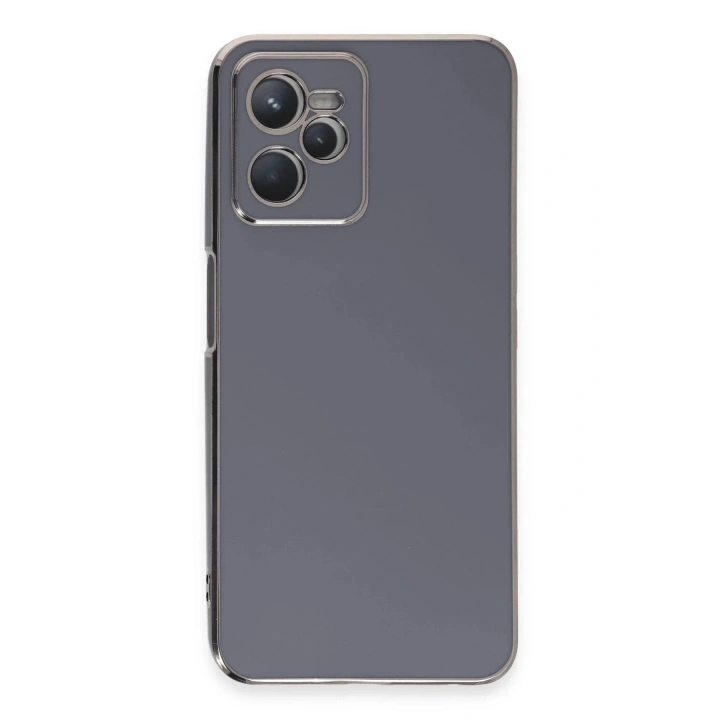 Mey İthalat®  Realme C35 Kılıf Volet Silikon - Mavi