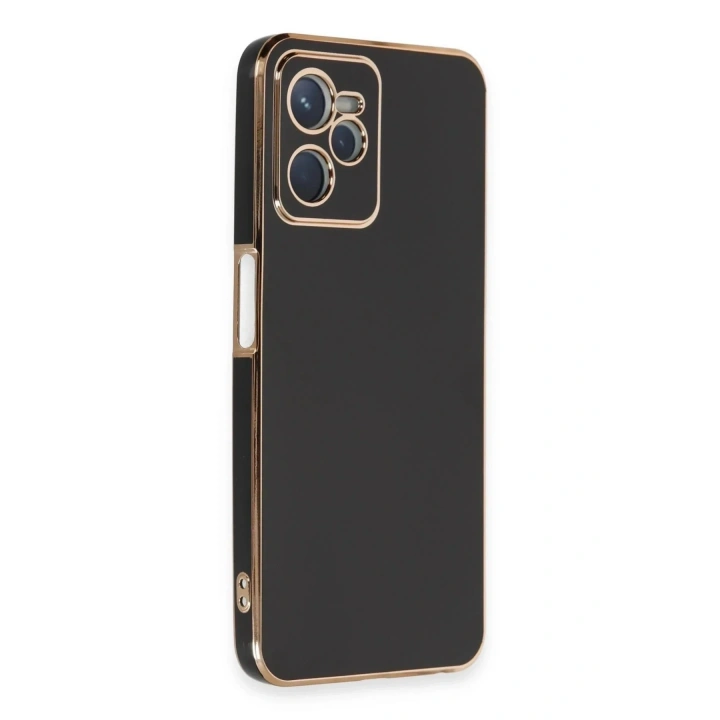 Mey İthalat®  Realme C35 Kılıf Volet Silikon - Siyah
