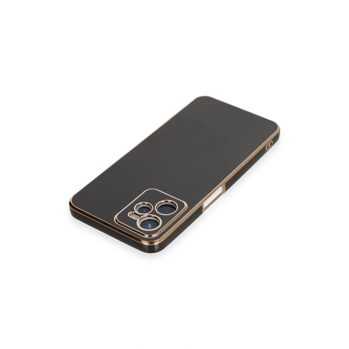 Mey İthalat®  Realme C35 Kılıf Volet Silikon - Siyah
