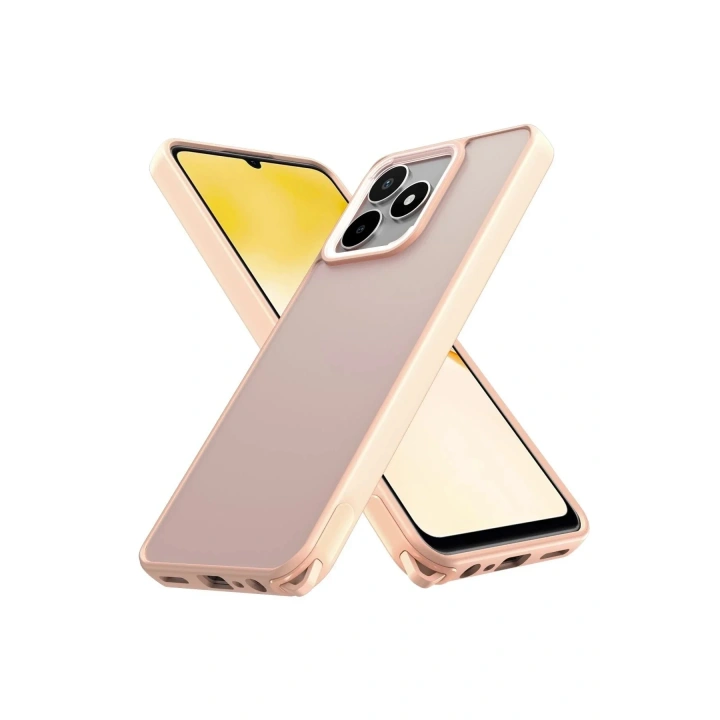 Mey İthalat®  Realme C53 Kılıf Elegant Kapak - Pudra