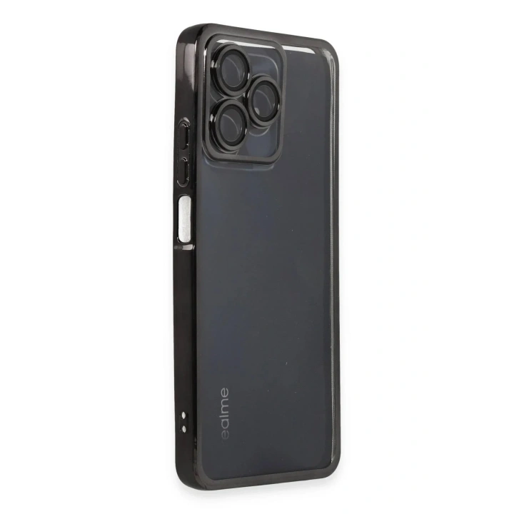 Mey İthalat®  Realme C53 Kılıf  Lensli Silikon - Siyah