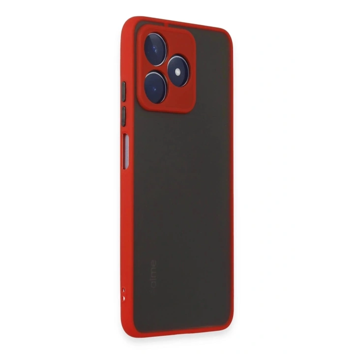 Mey İthalat®  Realme C53 Kılıf Montreal Silikon Kapak - Kırmızı