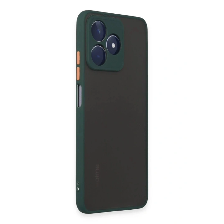 Mey İthalat®  Realme C53 Kılıf Montreal Silikon Kapak - Yeşil