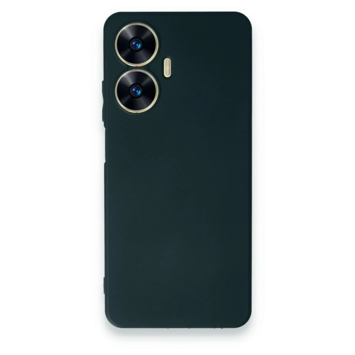 Mey İthalat®  Realme C55 Kılıf First Silikon - Koyu Yeşil