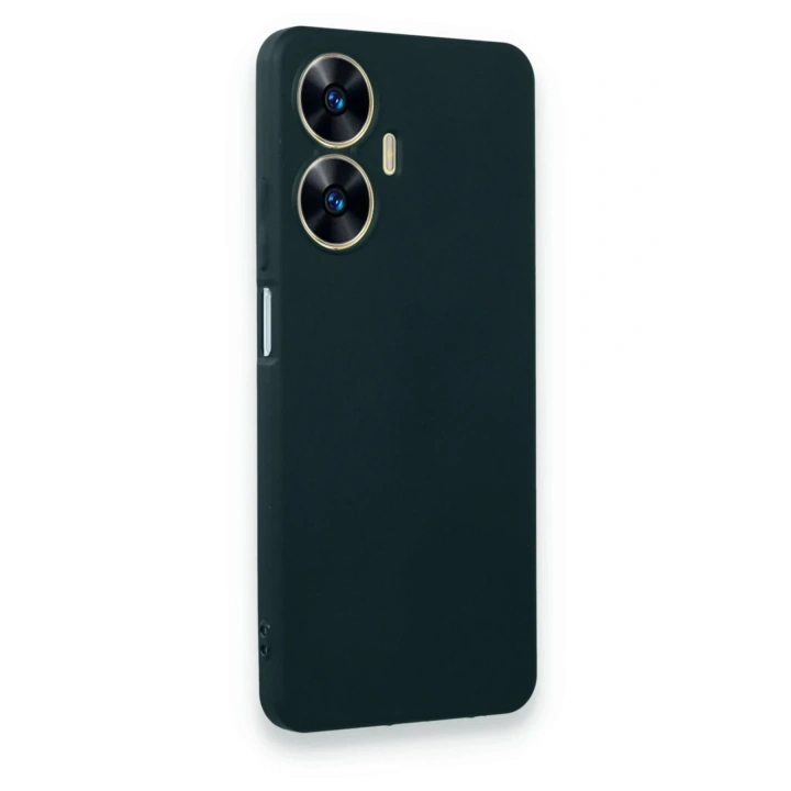 Mey İthalat®  Realme C55 Kılıf First Silikon - Koyu Yeşil