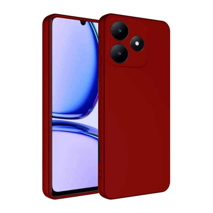 Mey İthalat®  Realme C61 Kılıf First Silikon - Kırmızı