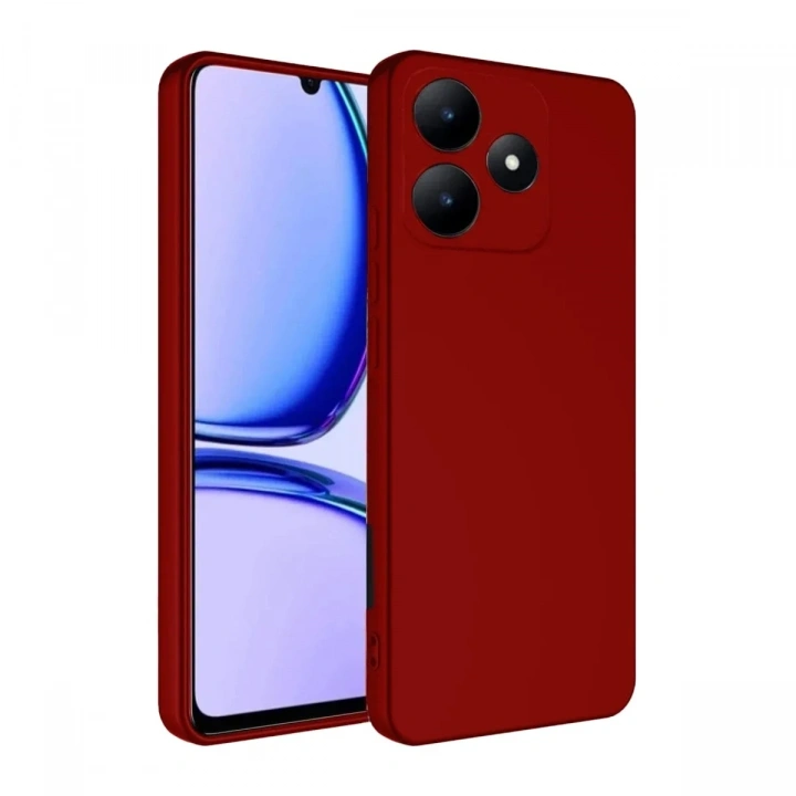 Mey İthalat®  Realme C61 Kılıf First Silikon - Kırmızı