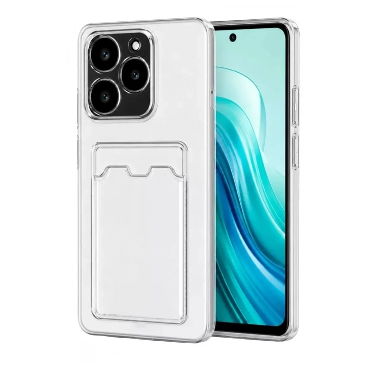 Mey İthalat®  Realme C61 Kılıf Kart Şeffaf Silikon - Şeffaf