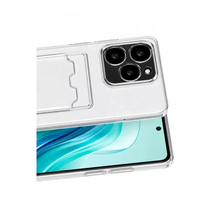 Mey İthalat®  Realme C61 Kılıf Kart Şeffaf Silikon - Şeffaf