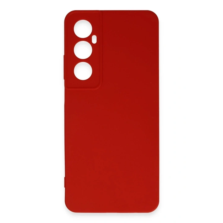 Mey İthalat®  Realme C65 Kılıf First Silikon - Kırmızı