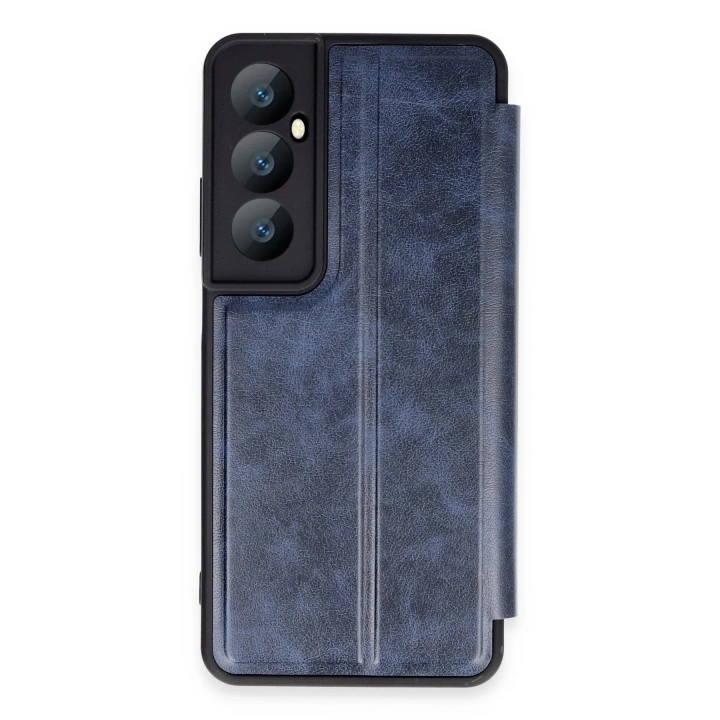 Mey İthalat®  Realme C65 Kılıf Flip Cover - Lacivert