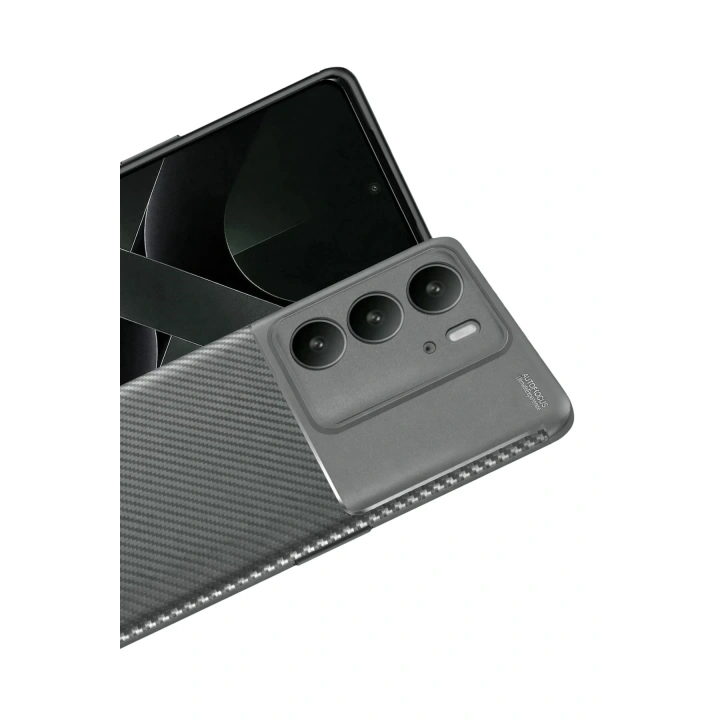 Mey İthalat®  Realme C75 4G Auto Focus Karbon Kapak - Gri