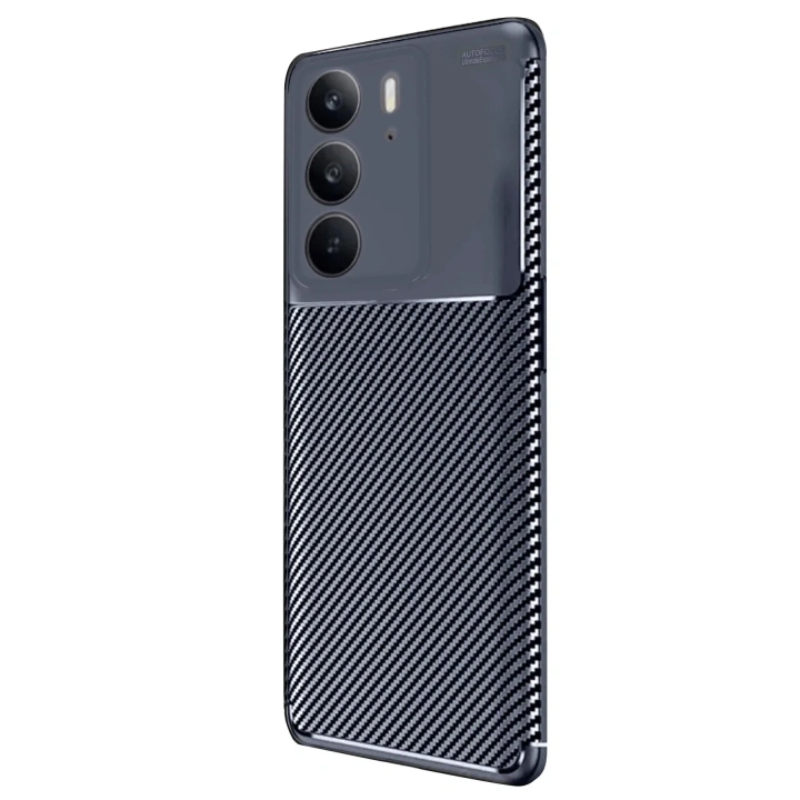 Mey İthalat®  Realme C75 4G Auto Focus Karbon Kapak - Lacivert