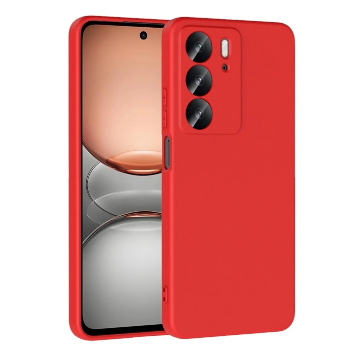 Mey İthalat®  Realme C75 4G First Silikon - Kırmızı