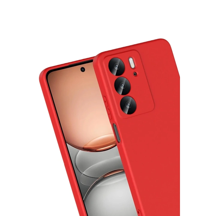 Mey İthalat®  Realme C75 4G First Silikon - Kırmızı