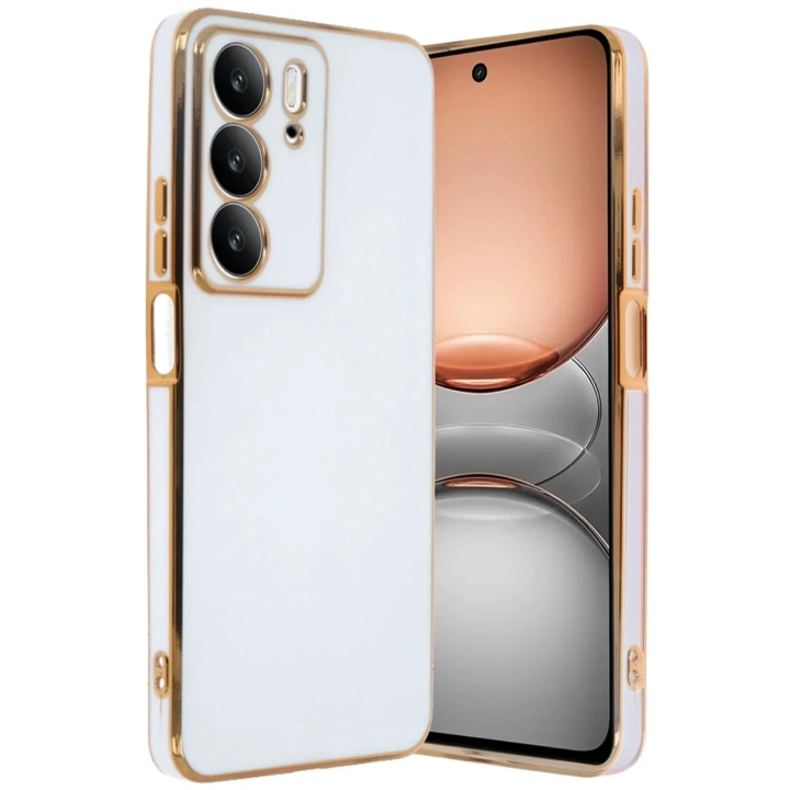 Mey İthalat®  Realme C75 4G Kılıf Volet Silikon - Beyaz