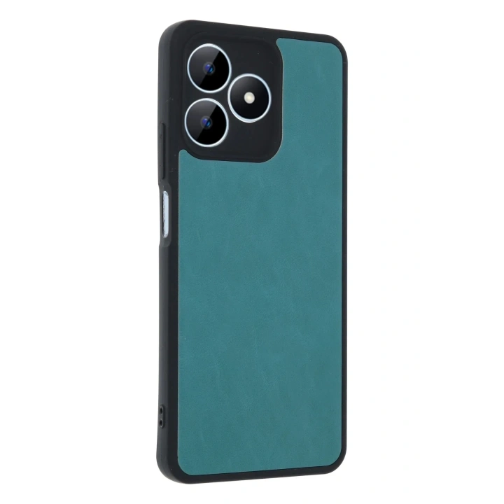 Mey İthalat®  Realme Note 50 4G Kılıf Aras Deri Kapak - Açık Yeşil