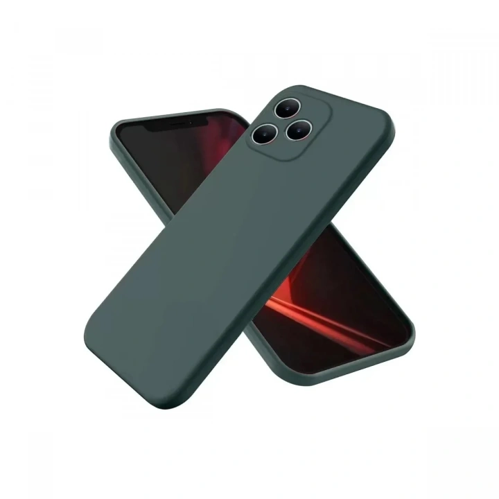 Mey İthalat®  Realme Note 50 4G Kılıf First Silikon - Koyu Yeşil