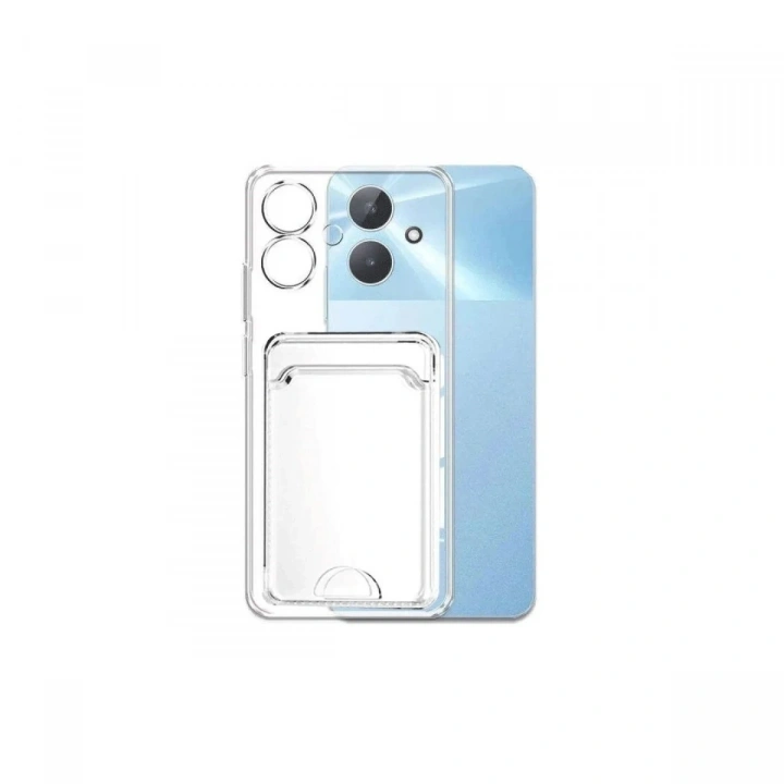 Mey İthalat®  Realme Note 60 Kılıf Kart Şeffaf Silikon - Şeffaf