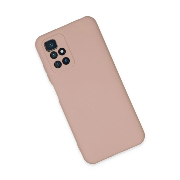 Mey İthalat®   Redmi 10 2022 Kılıf Nano içi Kadife Silikon - Pudra