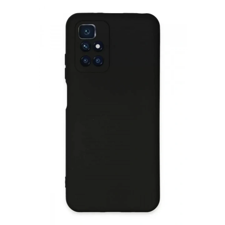 Mey İthalat®   Redmi 10 2022 Kılıf Nano içi Kadife Silikon - Siyah