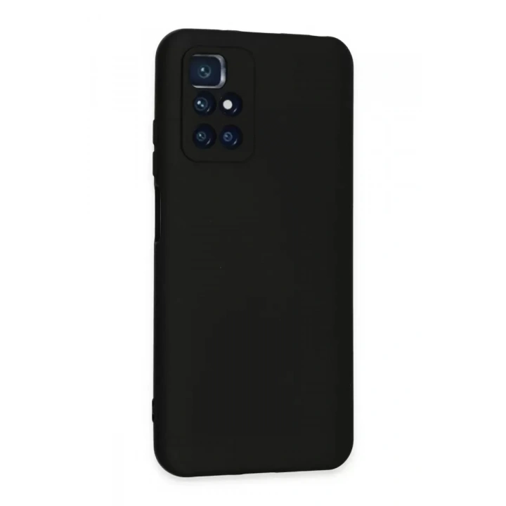 Mey İthalat®   Redmi 10 2022 Kılıf Nano içi Kadife Silikon - Siyah