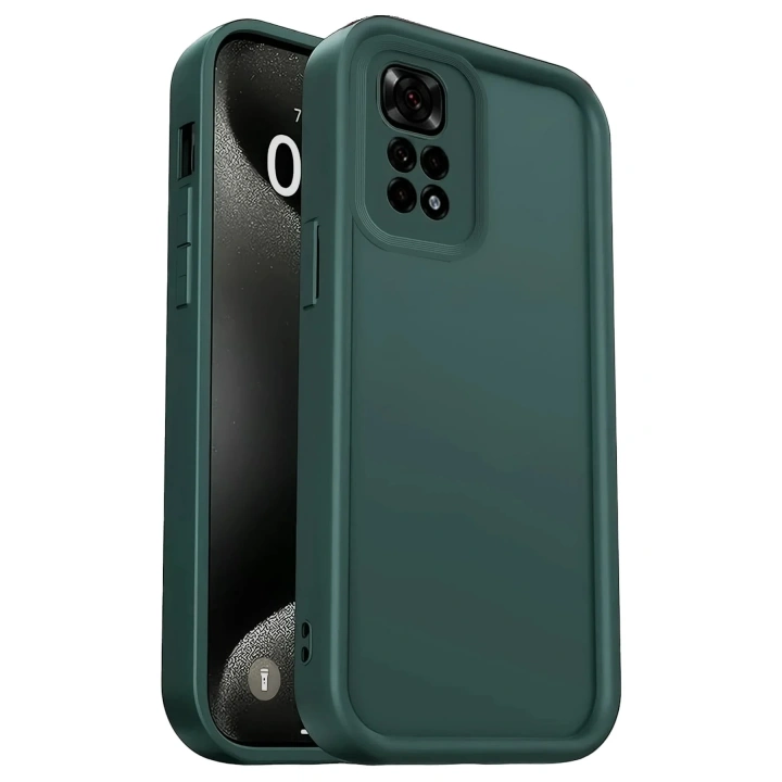 Mey İthalat®   Redmi 10 2022 Kılıf Viera Silikon - Koyu Yeşil