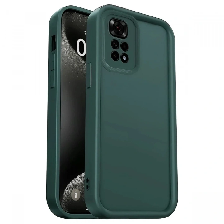 Mey İthalat®   Redmi 10 2022 Kılıf Viera Silikon - Koyu Yeşil