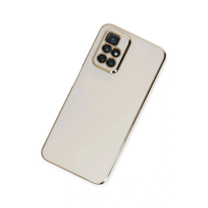 Mey İthalat®   Redmi 10 2022 Kılıf Volet Silikon - Beyaz