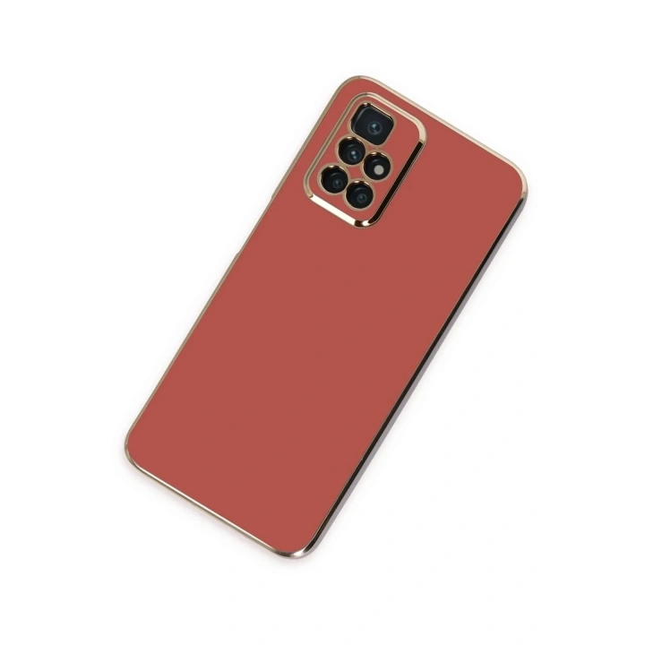 Mey İthalat®   Redmi 10 2022 Kılıf Volet Silikon - Kırmızı