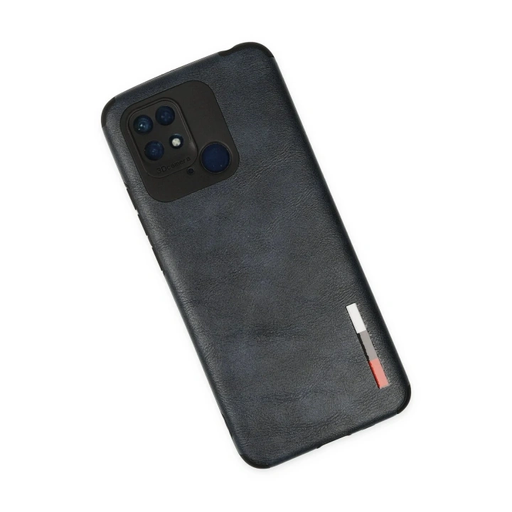 Mey İthalat®   Redmi 10C Kılıf Loop Deri Silikon - Lacivert
