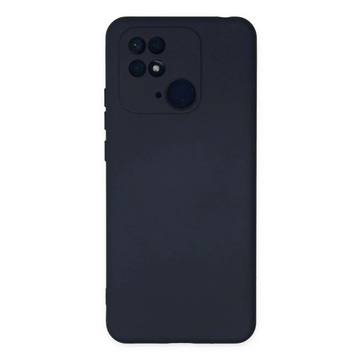 Mey İthalat®   Redmi 10C Kılıf Nano içi Kadife Silikon - Lacivert