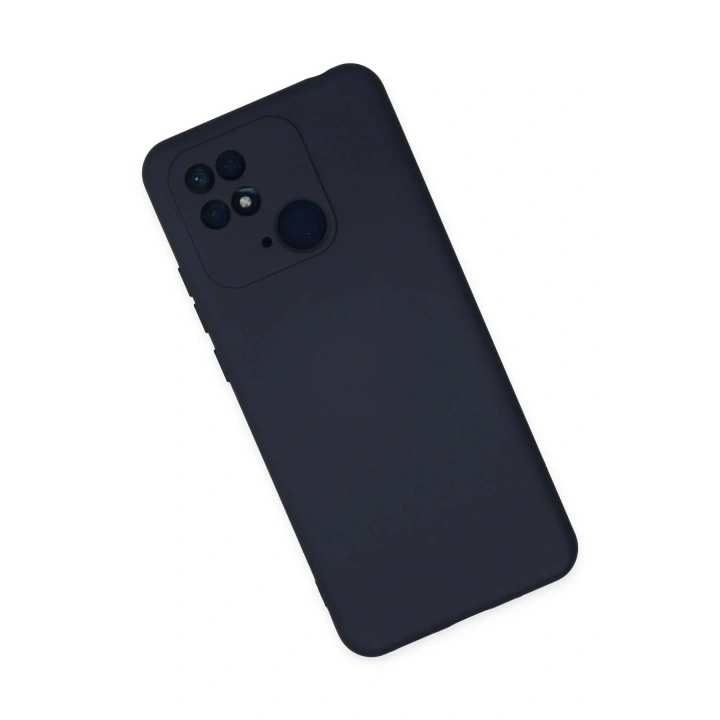 Mey İthalat®   Redmi 10C Kılıf Nano içi Kadife Silikon - Lacivert